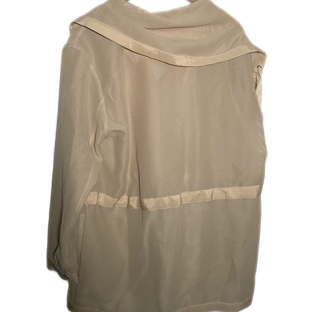 Etcetera Avian Mesh Lightweight Beige Jacket Size 14 - Picture 4 of 12